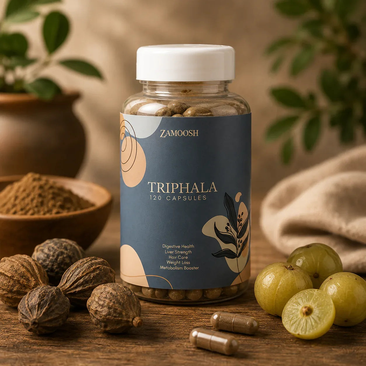 Triphala Powder 120 Capsules